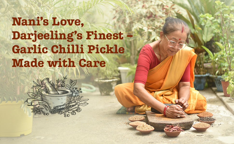 Homemade Garlic & Chilli Pickle (Lehsun Mirch Ka Achar)