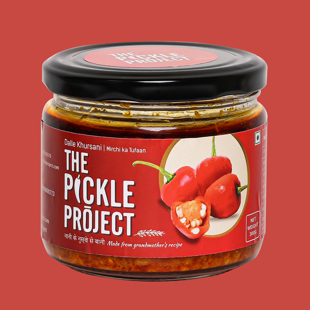 The Pickle Project Dalle Chilli Pickle – Hot & Spicy, Mustard Oil, Authentic Darjeeling Taste