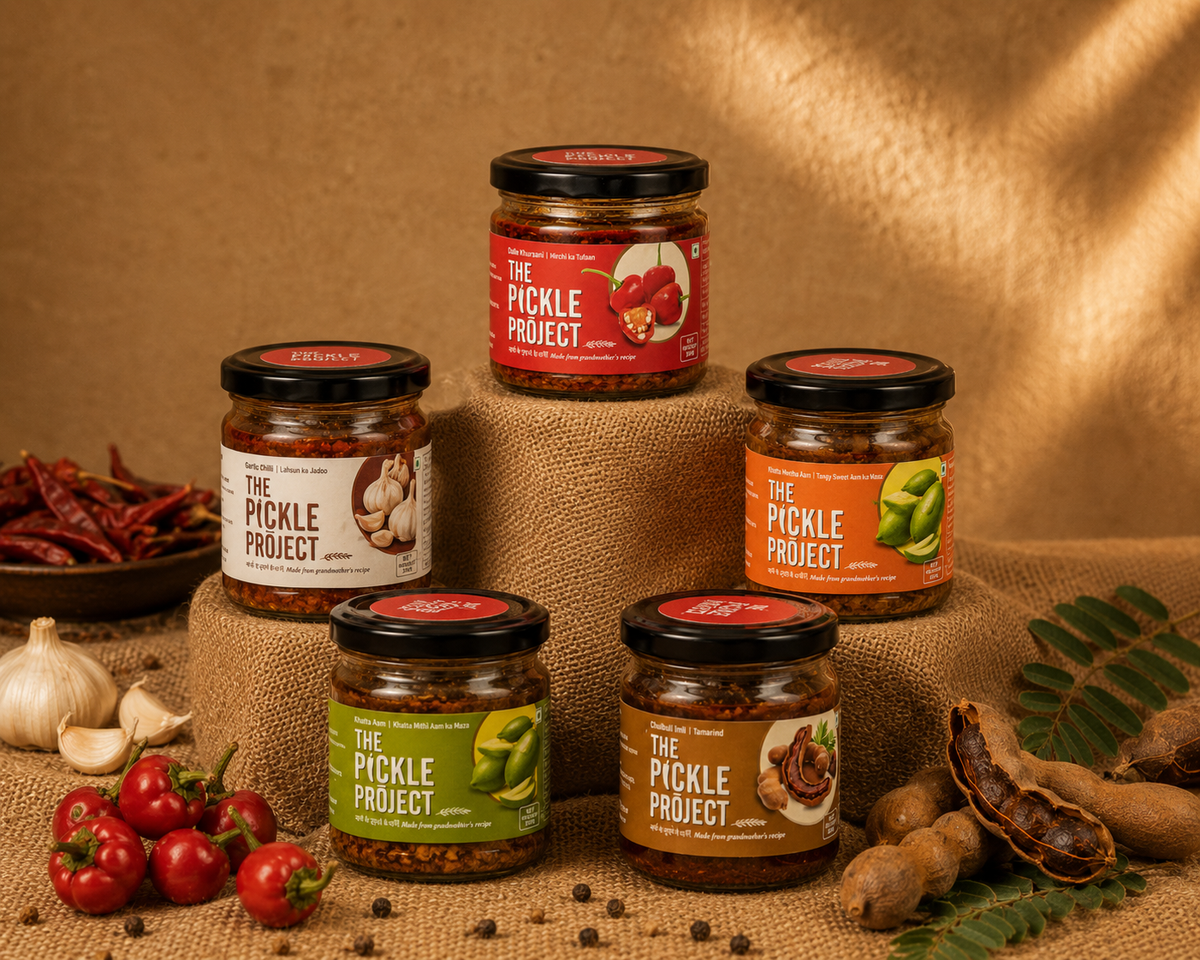 5-Flavor Sampler Pack — पाँच स्वाद, एक डब्बा