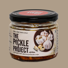 Homemade Garlic & Chilli Pickle (Lehsun Mirch Ka Achar)