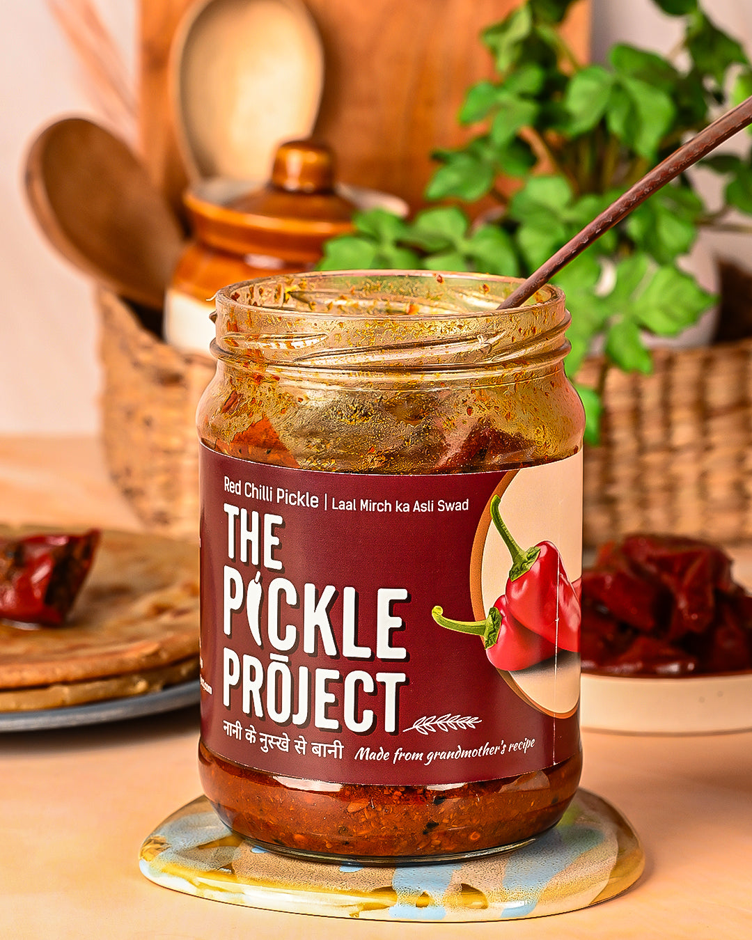 लाल मिर्च भरुआ अचार | STUFFED RED CHILLI PICKLE